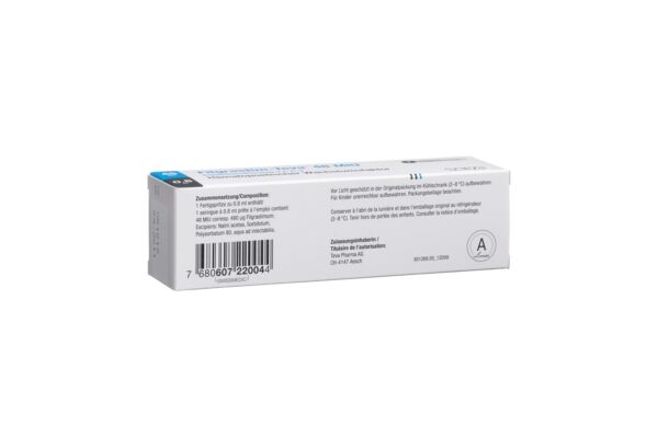 Filgrastim-Teva 48 Mio E/0.8ml Fertspr 0.8 ml