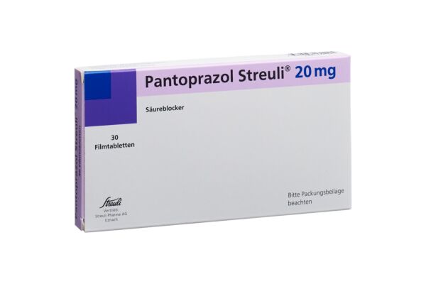 Pantoprazole Streuli cpr pell 20 mg 30 pce