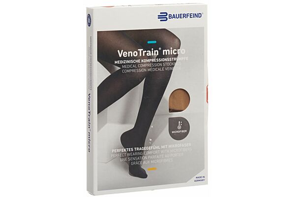 VENOTRAIN MICRO A-D KKL2 XS normal/long geschlossene Fussspitze caramel 1 Paar