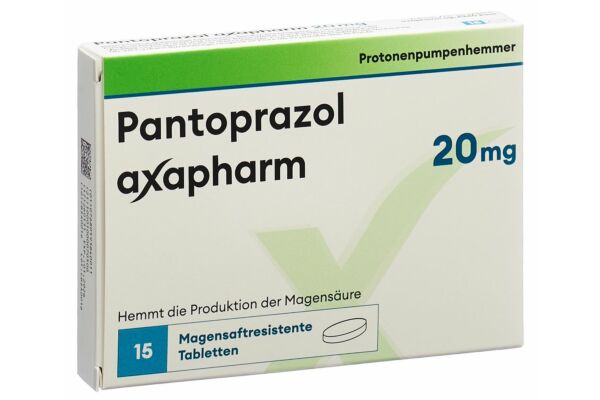 Pantoprazol axapharm Tabl 20 mg 15 Stk