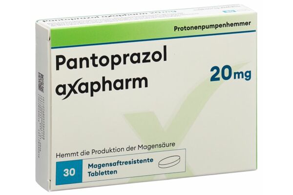 Pantoprazol axapharm Tabl 20 mg 30 Stk