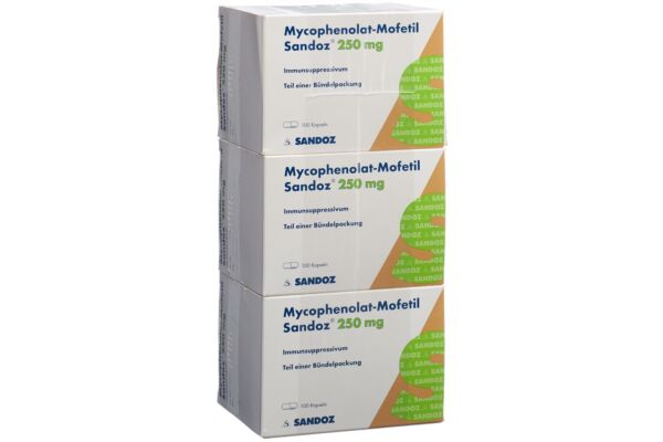 Mycophénolat-Mofétil Sandoz caps 250 mg 300 pce