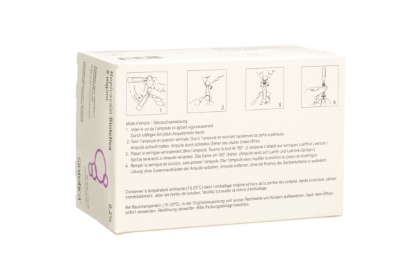 Ropivacain Sintetica Inj Inf Präp 2 mg/ml 20ml Ampullen 10 Stk