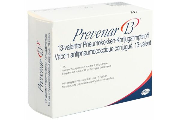 Prevenar 13 Inj Susp mit Nadeln 10 Fertspr 0.5 ml