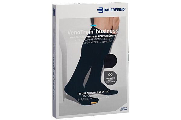 VENOTRAIN BUSINESS foot long AD KKL2 M plus/long geschlossene Fussspitze schwarz 1 Paar