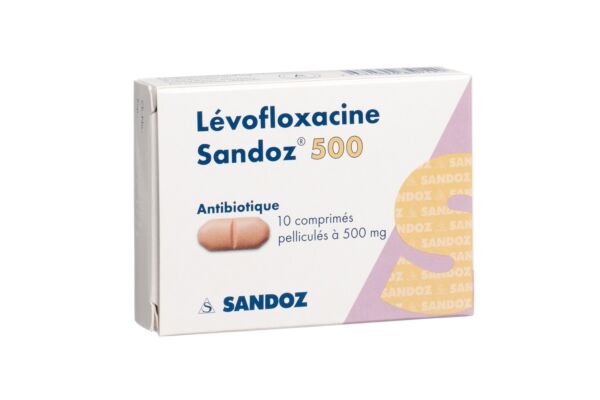 Lévofloxacine Sandoz cpr pell 500 mg 10 pce