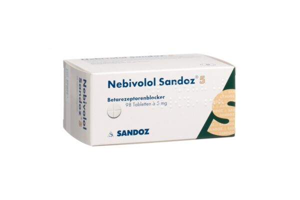 Nebivolol Sandoz Tabl 5 mg 98 Stk