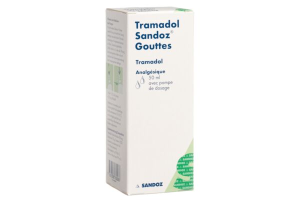 Tramadol Sandoz gouttes 100 mg/ml avec pompe de dosage fl 50 ml