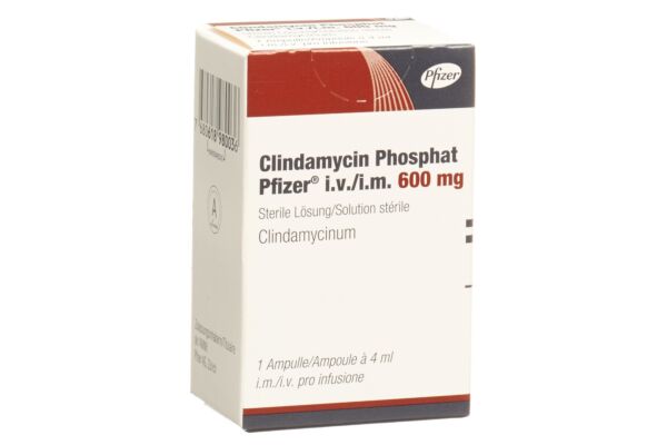 Clindamycin phosphat Pfizer 600 mg/4ml amp 4 ml