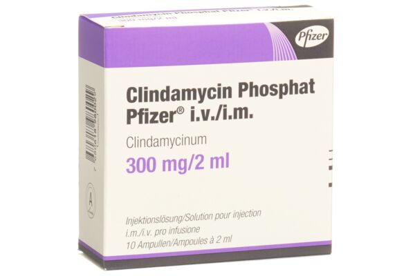 Clindamycin phosphat Pfizer 300 mg/2ml 10 amp 2 ml