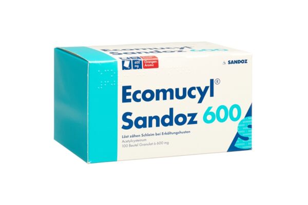 Ecomucyl Sandoz gran 600 mg sach 100 pce