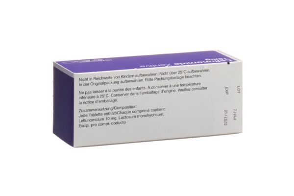 Leflunomide Zentiva cpr pell 10 mg bte 100 pce