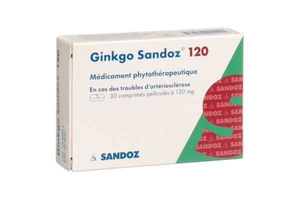 Ginkgo Sandoz cpr pell 120 mg 30 pce