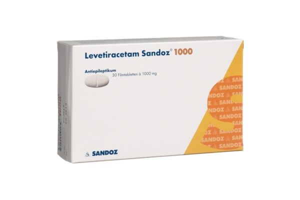 Lévétiracétam Sandoz cpr pell 1000 mg 30 pce