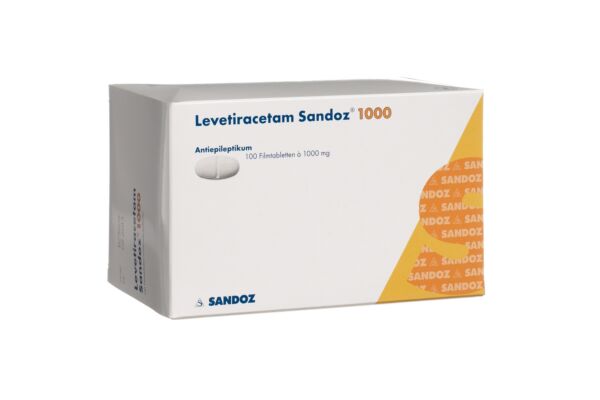 Levetiracetam Sandoz Filmtabl 1000 mg 100 Stk