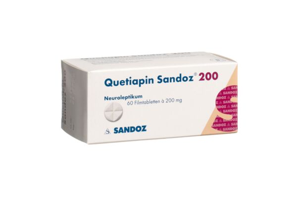 Quétiapine Sandoz cpr pell 200 mg 60 pce