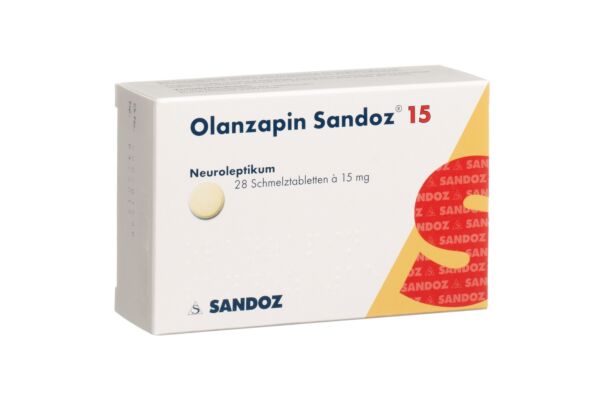 Olanzapin Sandoz Schmelztabl 15 mg 28 Stk