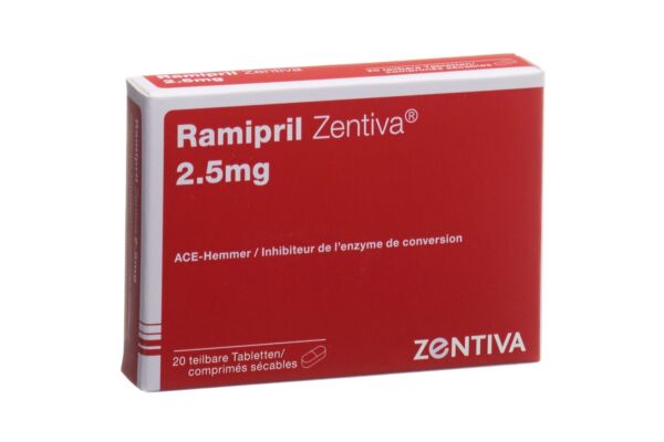 Ramipril Zentiva Tabl 2.5 mg 20 Stk