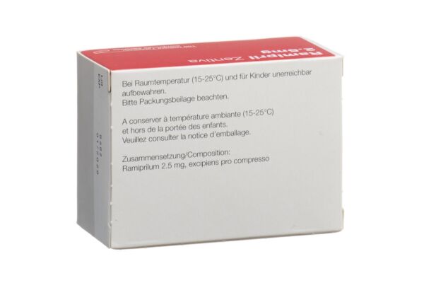 Ramipril Zentiva Tabl 2.5 mg 100 Stk