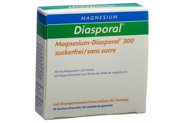 Magnesium Diasporal Gran 300 mg zuckerfrei Btl 20 Stk