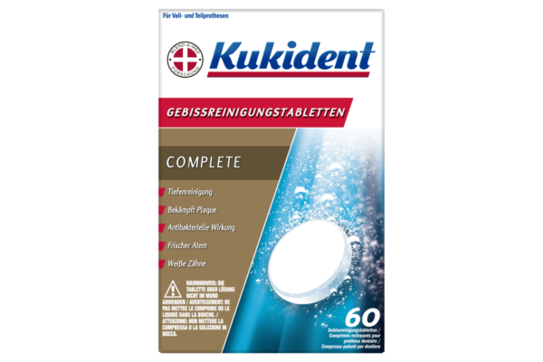 Kukident Complete comprimés nettoyants 60 pce