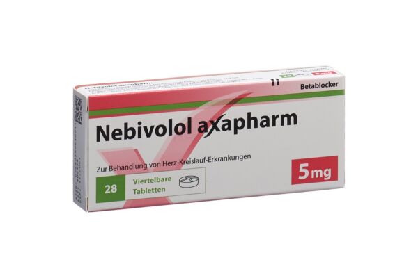 Nebivolol axapharm Tabl 5 mg 28 Stk