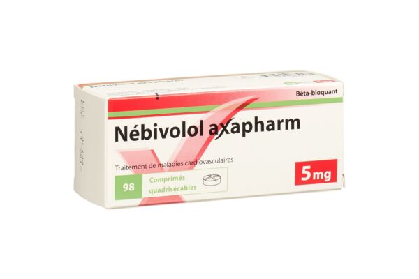 Nebivolol axapharm Tabl 5 mg 98 Stk