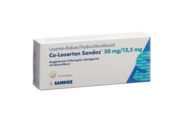 Co-Losartan Sandoz Filmtabl 50/12.5mg 28 Stk