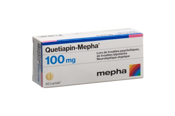 Quetiapin-Mepha Filmtabl 100 mg 60 Stk