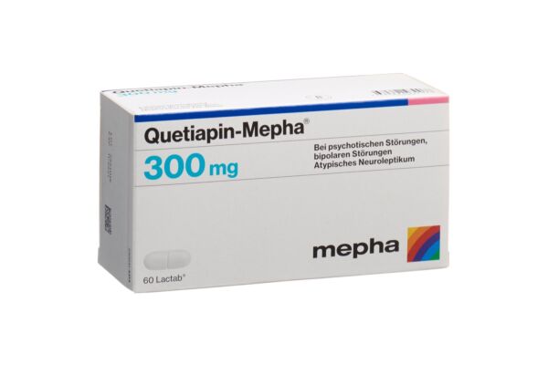 Quetiapin-Mepha cpr pell 300 mg 60 pce