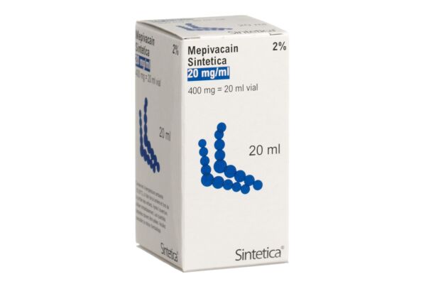 Mepivacain Inj Lös 2 % Vial 20 ml