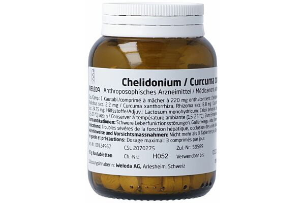 Weleda Chelidonium/Curcuma comp. Kautabl 50 g