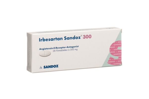 Irbésartan Sandoz cpr pell 300 mg 28 pce