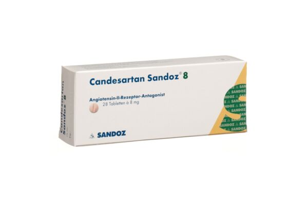 Candesartan Sandoz Tabl 8 mg 28 Stk