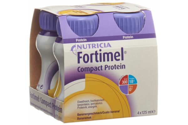 Fortimel Compact Protein Banane 4 Fl 125 ml