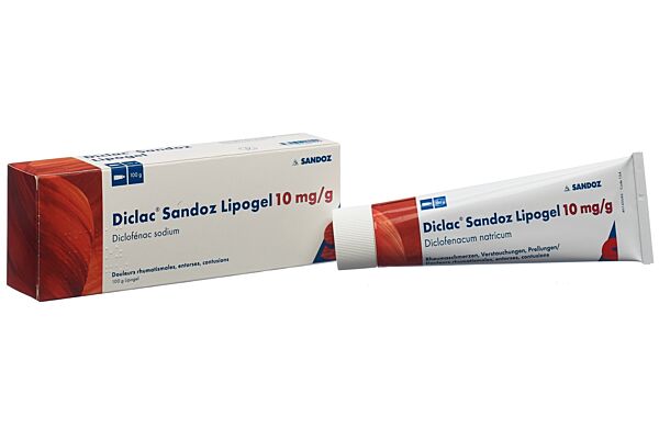 Diclac Sandoz Lipogel 10 mg/g Tb 100 g