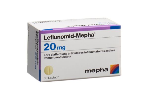 Leflunomid-Mepha Lactab 20 mg bte 30 pce