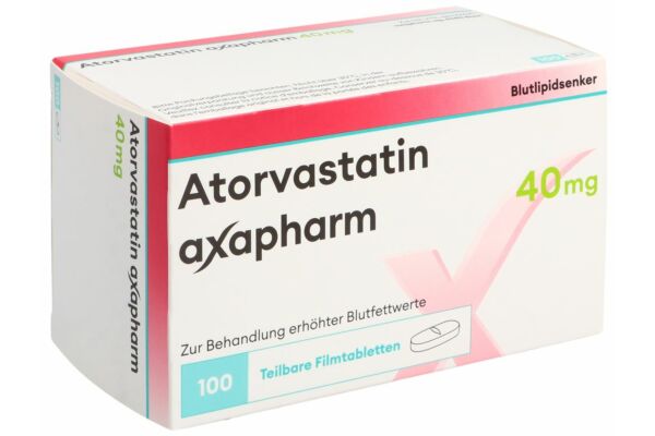 Atorvastatin axapharm Filmtabl 40 mg 100 Stk