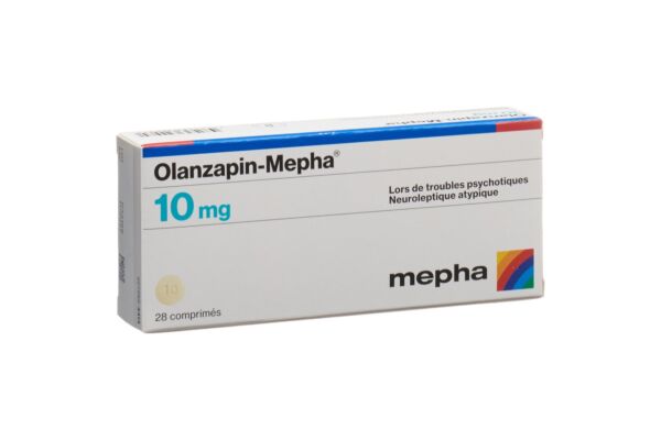 Olanzapin-Mepha Tabl 10 mg 28 Stk