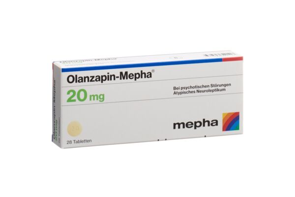 Olanzapin-Mepha Tabl 20 mg 28 Stk