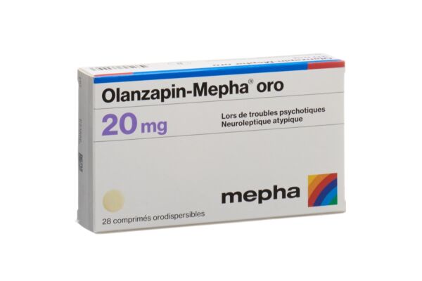 Olanzapin-Mepha oro Schmelztabl 20 mg 28 Stk