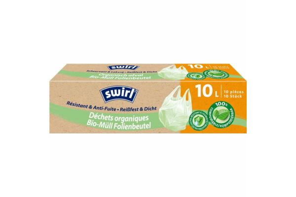 Swirl sac déchets organiques 10l bio 10 pce