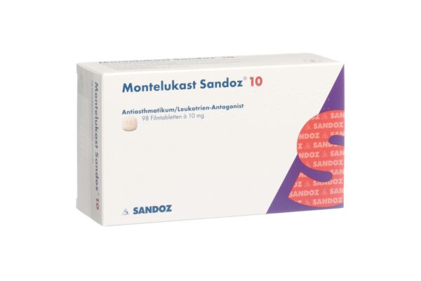 Montélukast Sandoz cpr pell 10 mg 98 pce