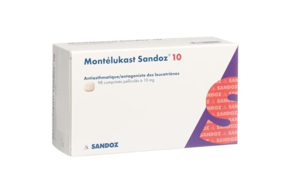 Montélukast Sandoz cpr pell 10 mg 98 pce