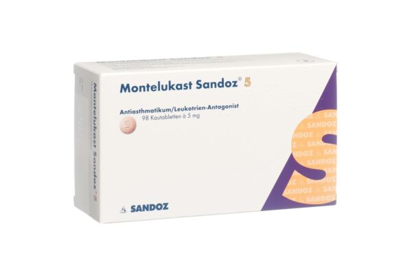 Montélukast Sandoz cpr croquer 5 mg 98 pce