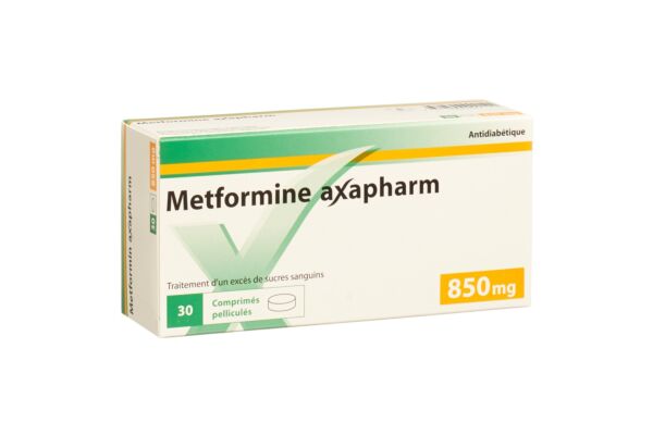 Metformin Axapharm Filmtabl 850 mg 30 Stk