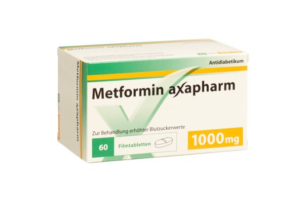 Metformin Axapharm Filmtabl 1000 mg 60 Stk