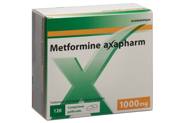 Metformine Axapharm cpr pell 1000 mg 120 pce