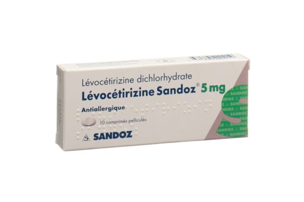 Levocetirizin Sandoz Filmtabl 5 mg 10 Stk