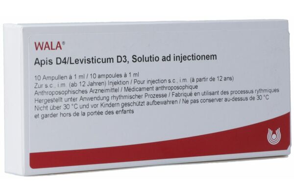 Wala Apis D4/Levisticum D3 10 Amp 1 ml